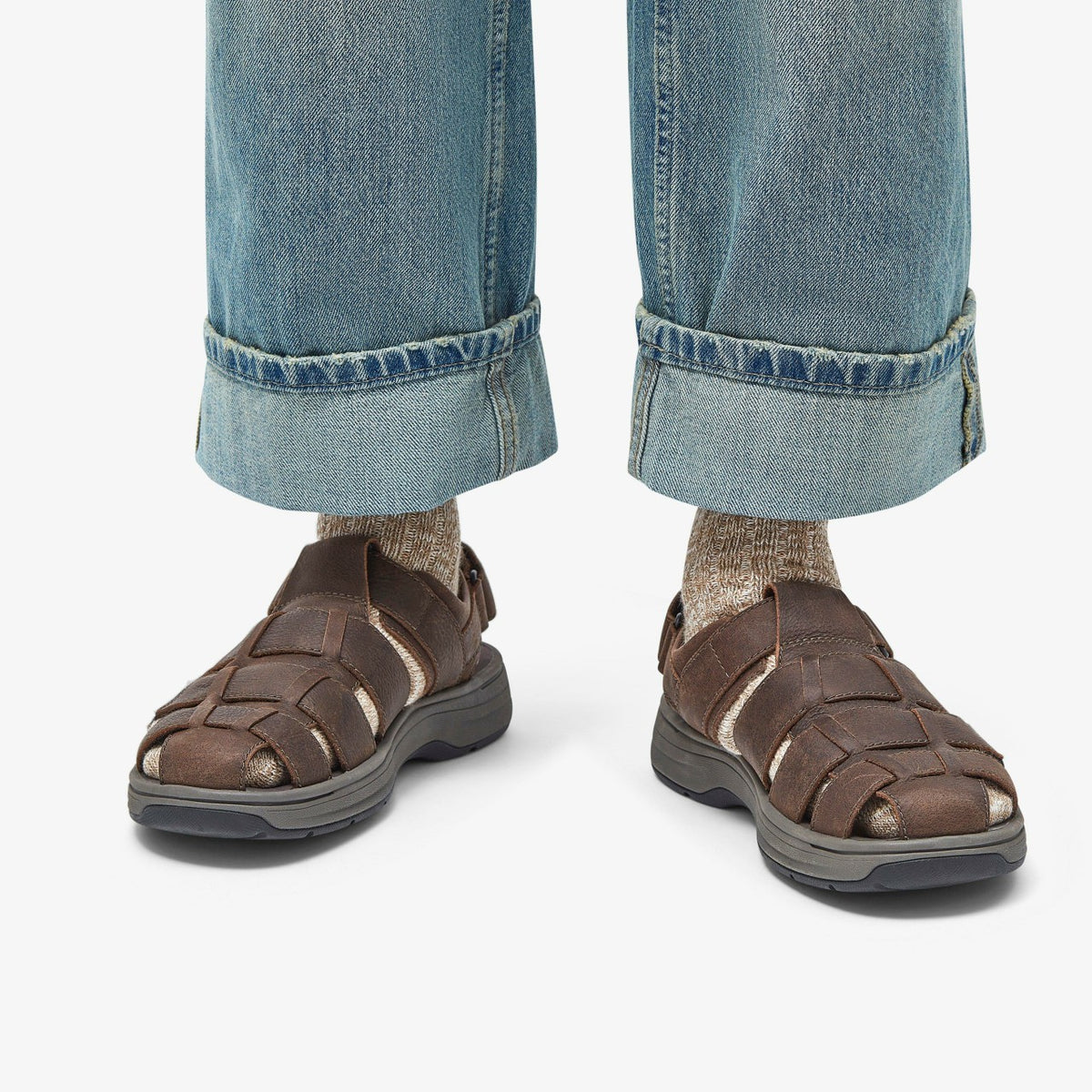Saltway Cove Dark Brown Leather - Clarks Men