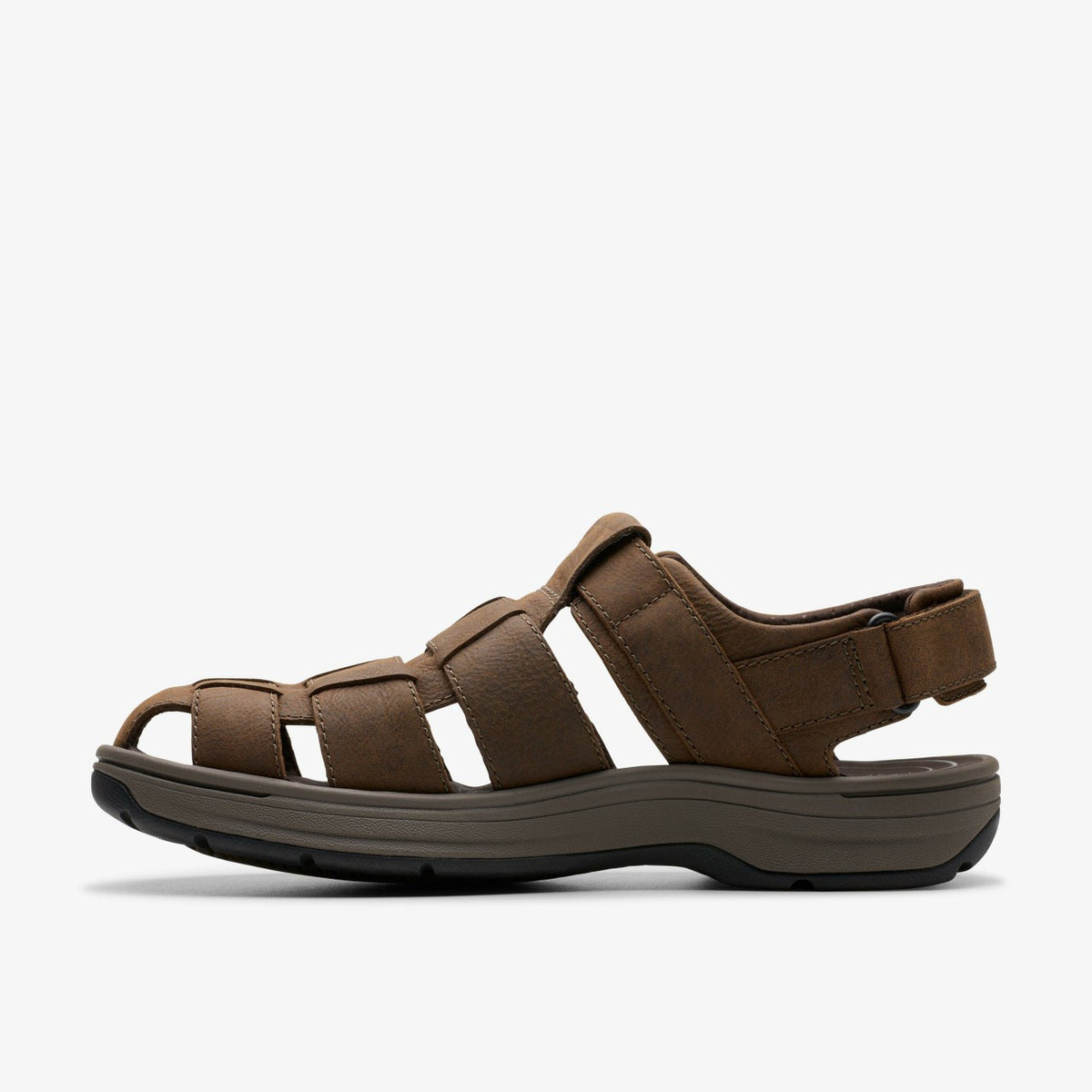 Saltway Cove Dark Brown Leather - Clarks Men