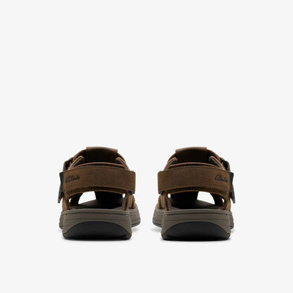 Saltway Cove Dark Brown Leather - Clarks Men