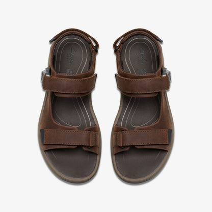 Saltway Trail Dark Brown Leather - Clarks Men