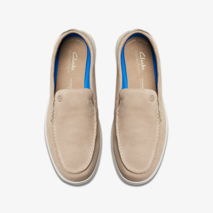 Flexway Step Loafer Sand Suede - Clarks Men