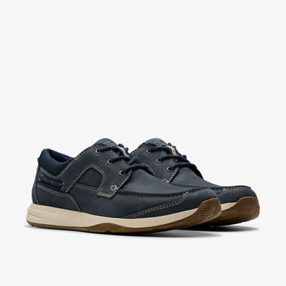 Sailview Lace Navy Nubuck - Clarks Men
