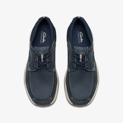Sailview Lace Navy Nubuck - Clarks Men