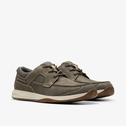Sailview Lace Taupe Nubuck - Clarks Men