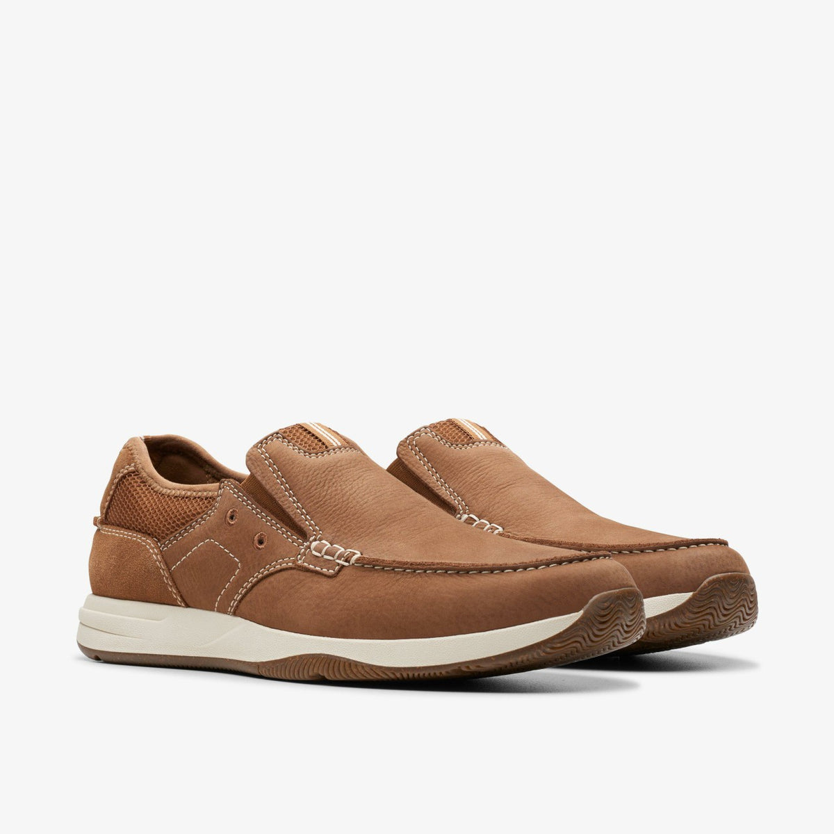 Sailview Step Loafer Light Tan Nubuck - Clarks Men