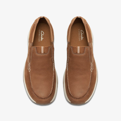Sailview Step Loafer Light Tan Nubuck - Clarks Men