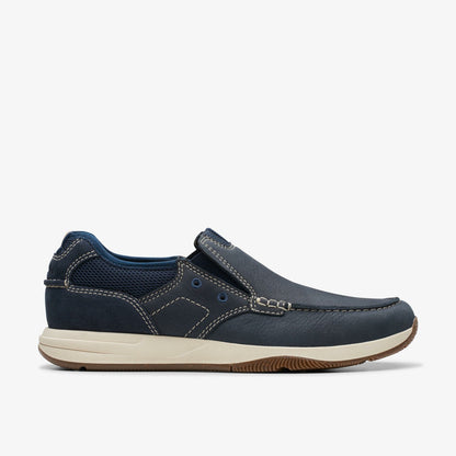 Sailview Step Loafer Navy Nubuck - Clarks Men