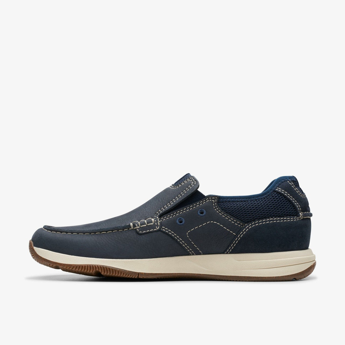 Sailview Step Loafer Navy Nubuck - Clarks Men