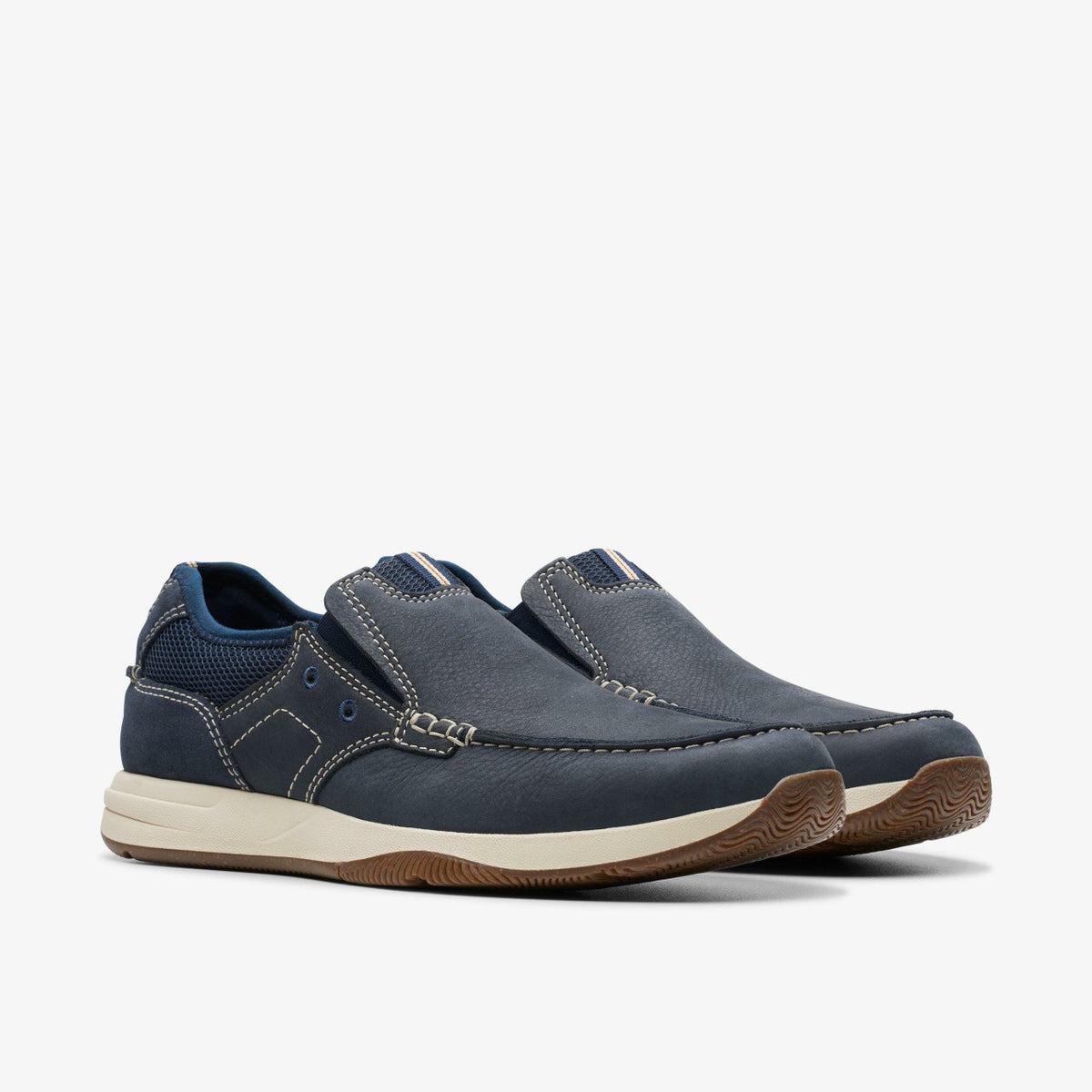 Sailview Step Loafer Navy Nubuck - Clarks Men
