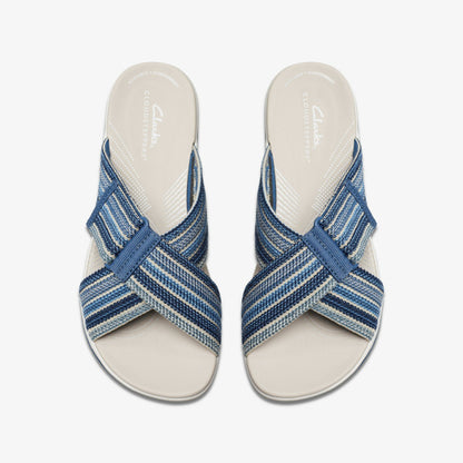 Arla Wave Blue Combination - Clarks Women