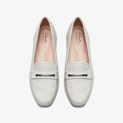 Juliet Aster Off White Leather - Clarks Women