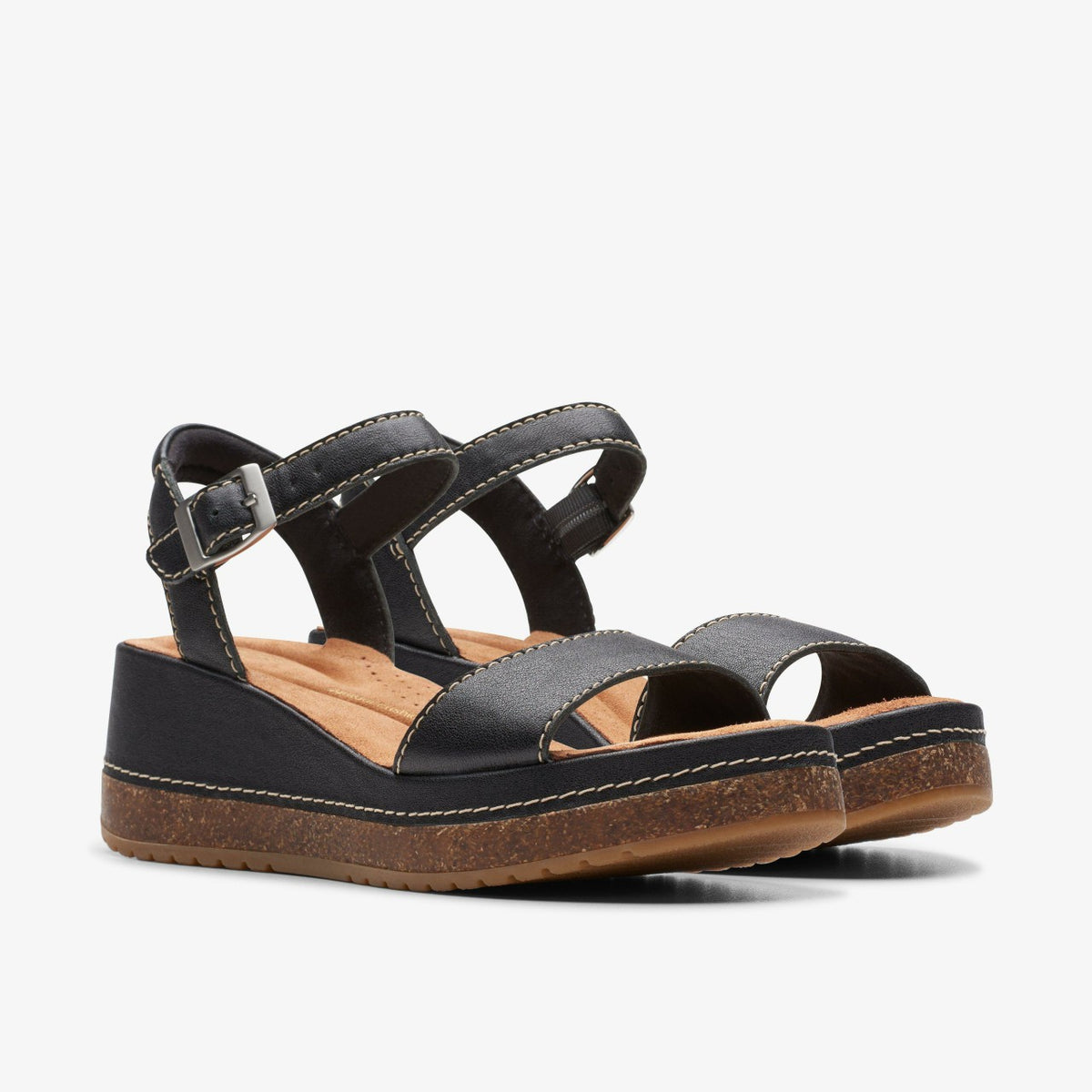 Kassanda Lily Black Leather - Clarks Women