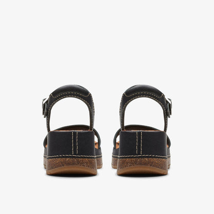 Kassanda Lily Black Leather - Clarks Women