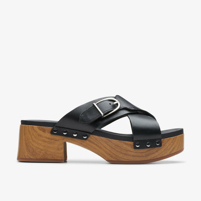 Sivanne Walk Black Leather - Clarks Women