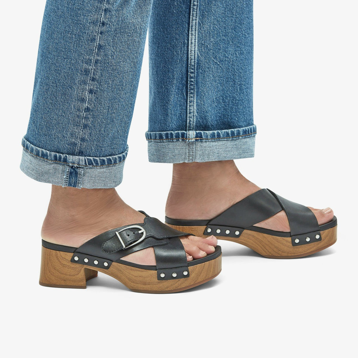 Sivanne Walk Black Leather - Clarks Women