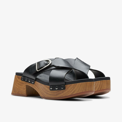 Sivanne Walk Black Leather - Clarks Women