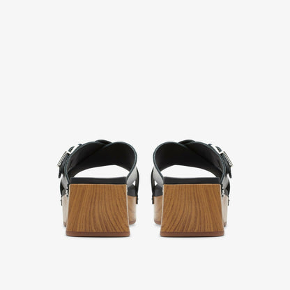 Sivanne Walk Black Leather - Clarks Women