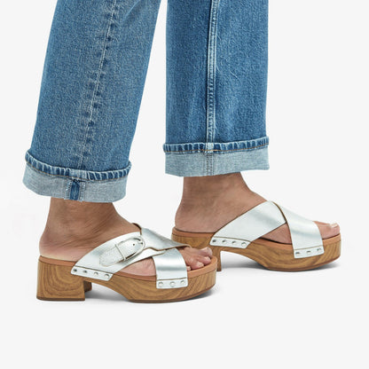 Sivanne Walk Silver Leather - Clarks Women