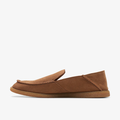 Clark Bay Step Loafer Cola Suede - Clarks Men