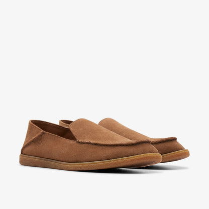 Clark Bay Step Loafer Cola Suede - Clarks Men