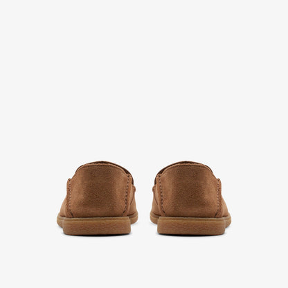 Clark Bay Step Loafer Cola Suede - Clarks Men