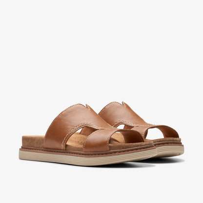 Arwell Walk Tan Leather - Clarks Women