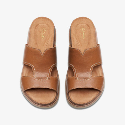 Arwell Walk Tan Leather - Clarks Women