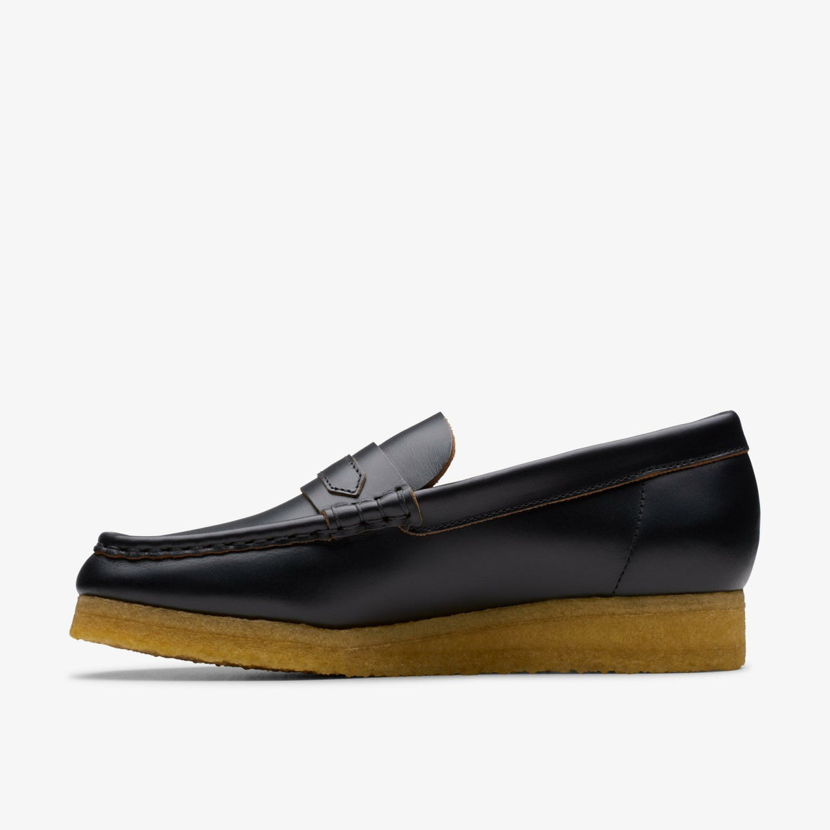 Wallabee Loafer Black Smooth Leather - Clarks Women