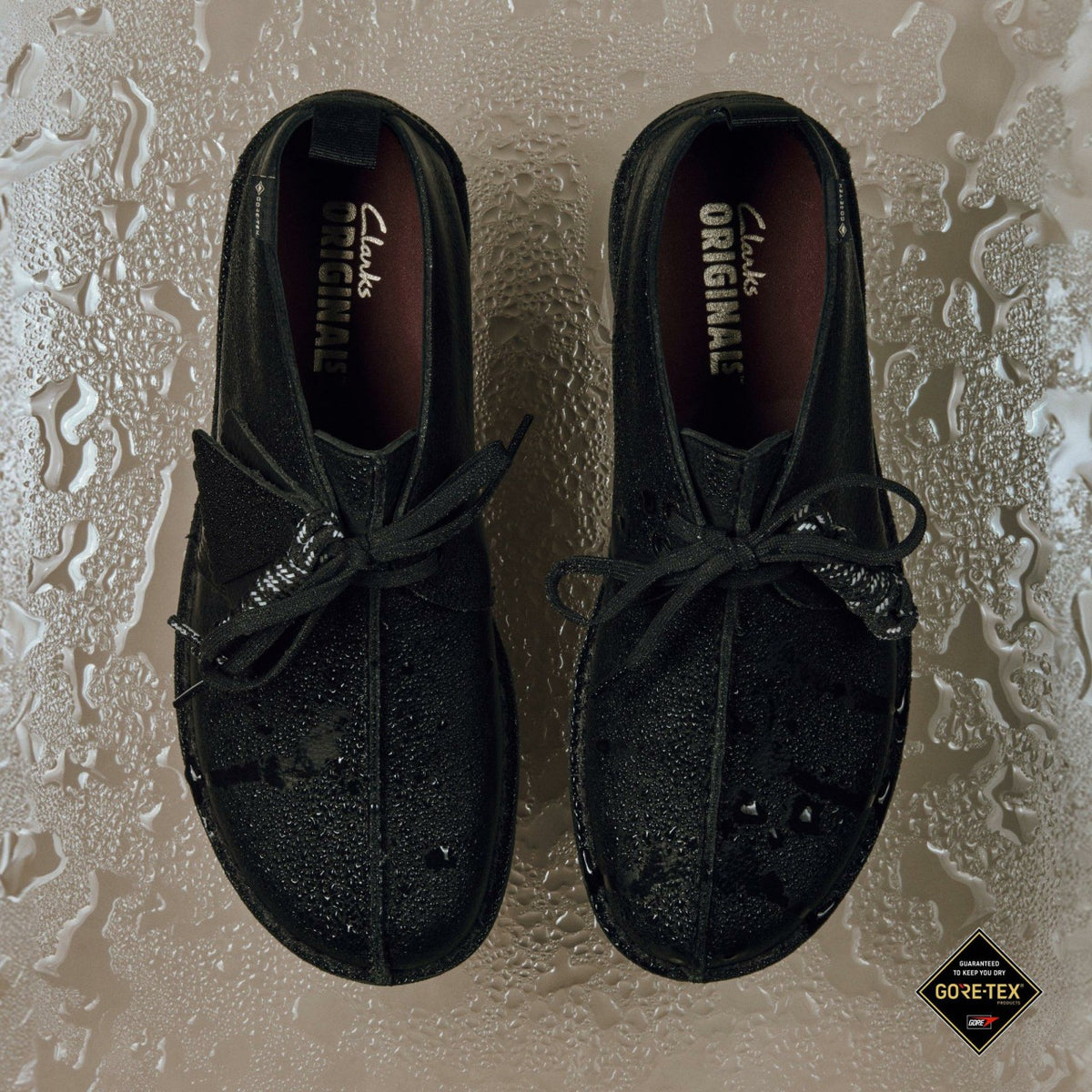 Desert Trek GORE-TEX Black Leather - Clarks Men