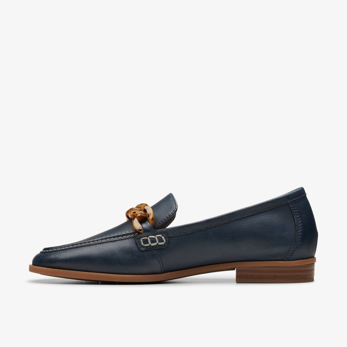 Sarafyna Iris Loafer Navy Leather - Clarks Women