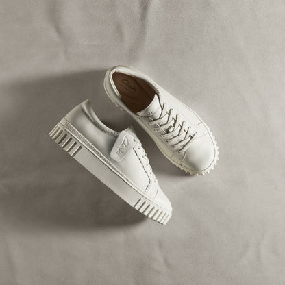 Mayhill Walk Off White Leather - Clarks Women