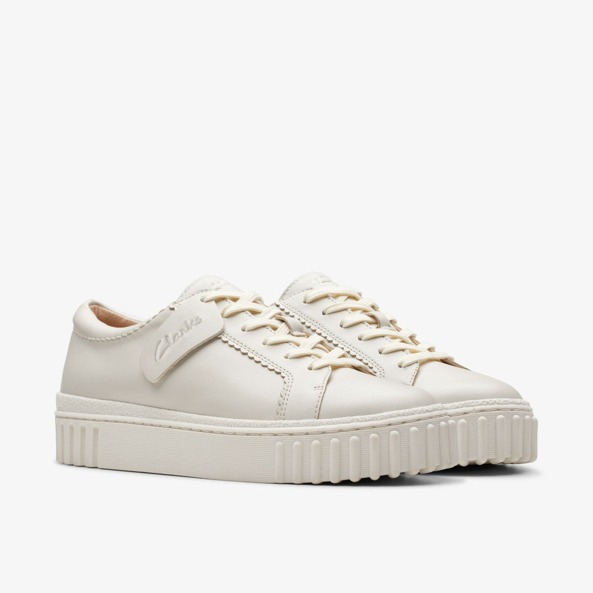 Mayhill Walk Off White Leather - Clarks Women