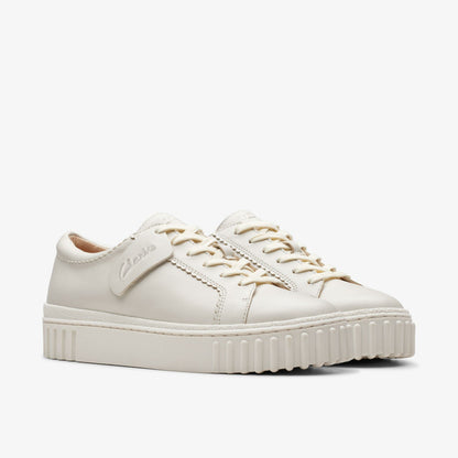 Mayhill Walk Off White Leather - Clarks Women