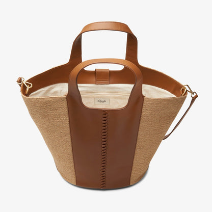 Summery Large Tan Leather - Clarks Women