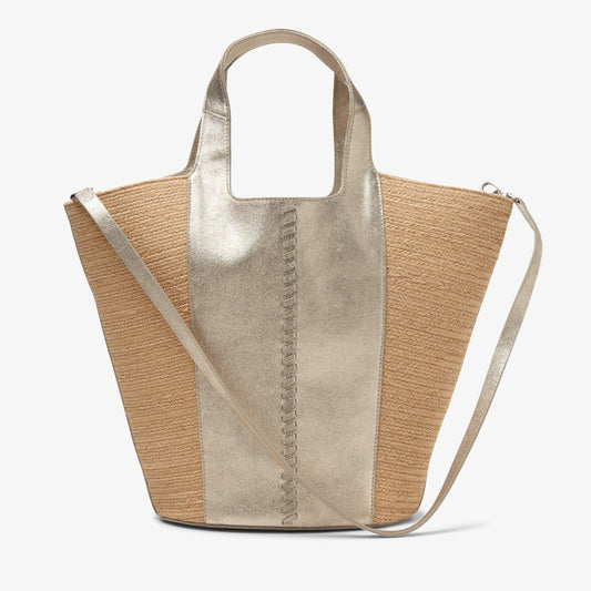 Summery Large Champagne Leather - Clarks Women