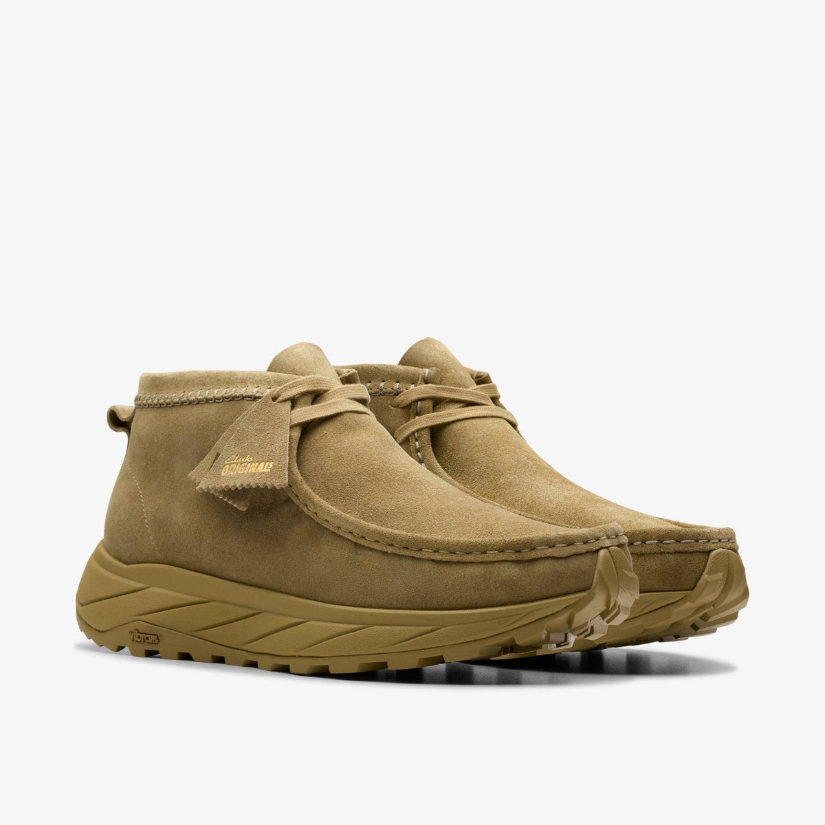 Wallabee Eden Dark Sand Suede - Clarks Men