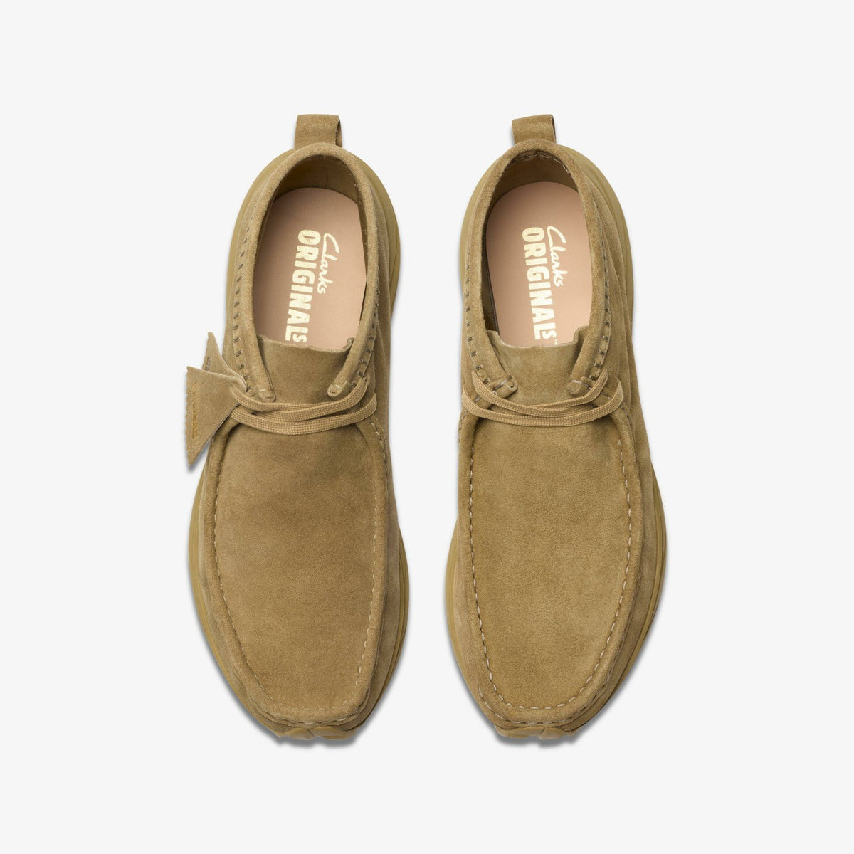 Wallabee Eden Dark Sand Suede - Clarks Men