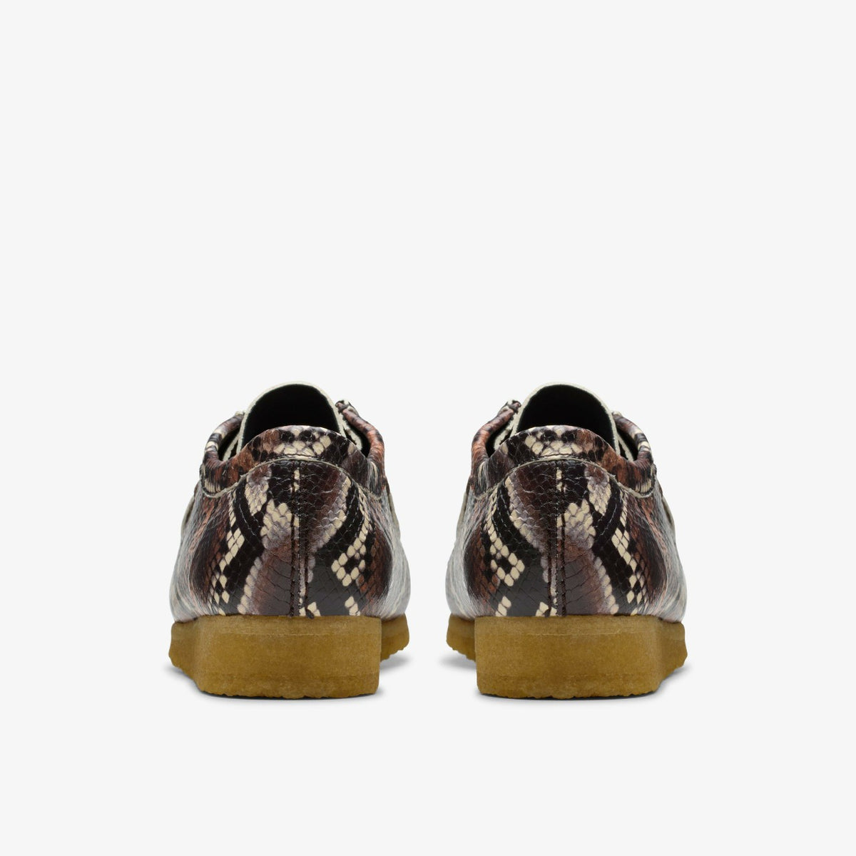 Wallabee Brown Snake Print - Clarks Men