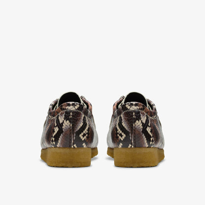 Wallabee Brown Snake Print - Clarks Men