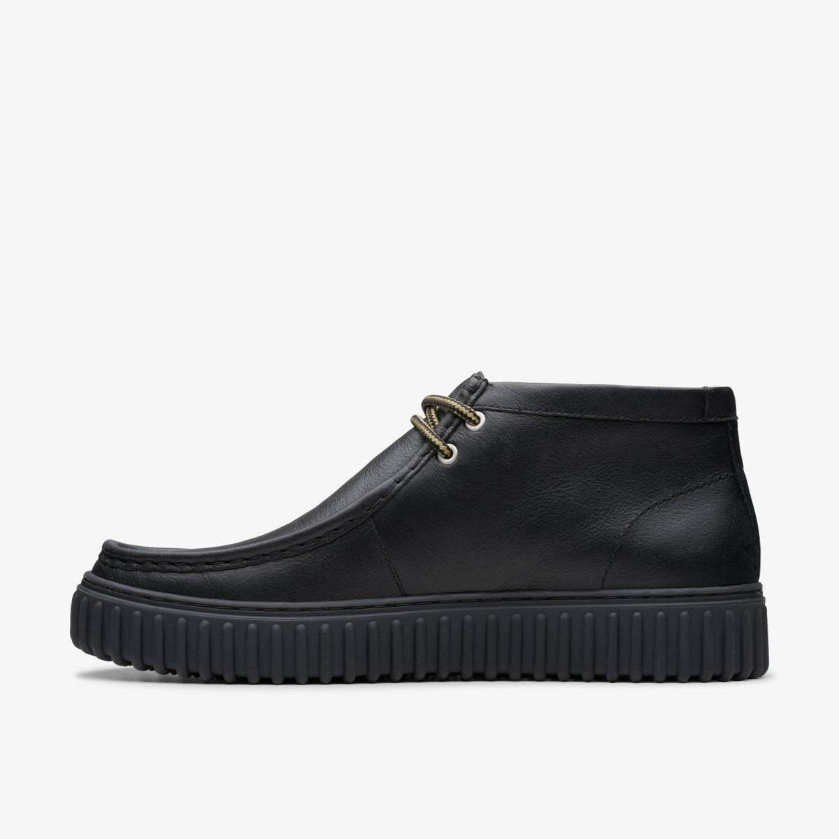 Torhill Hi Black Leather - Clarks Men