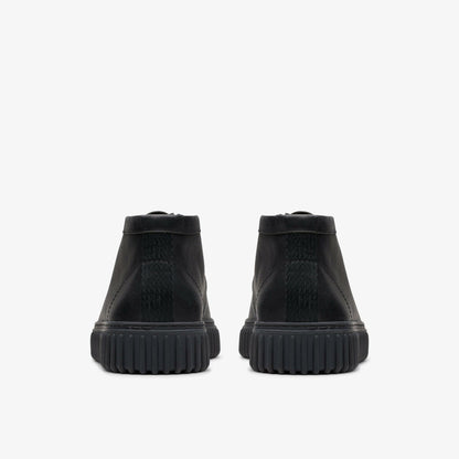 Torhill Hi Black Leather - Clarks Men