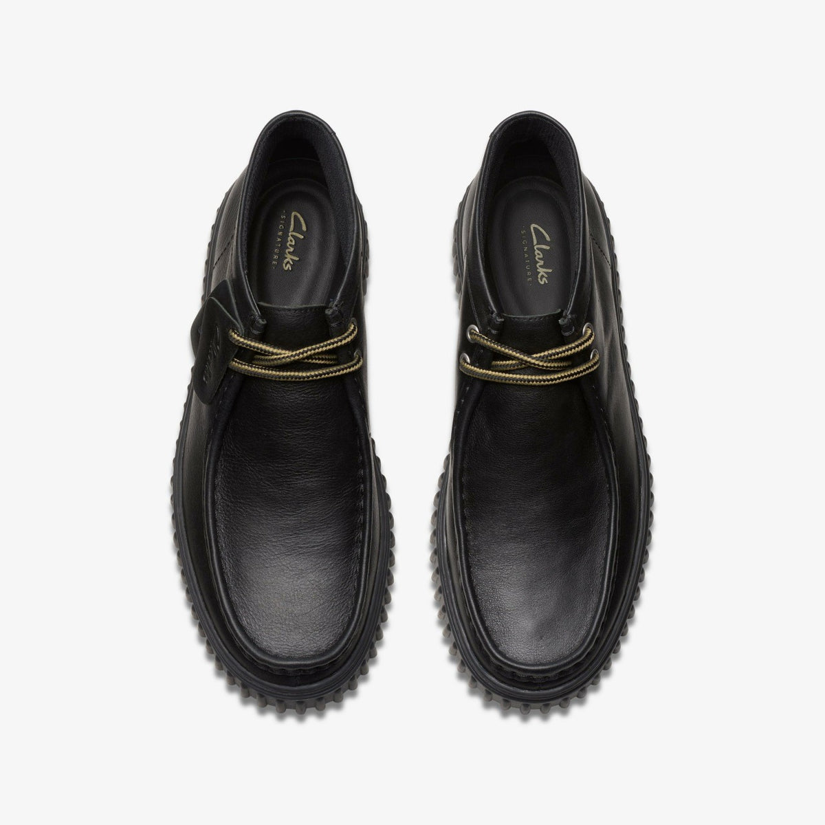 Torhill Hi Black Leather - Clarks Men