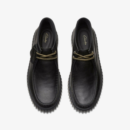 Torhill Hi Black Leather - Clarks Men