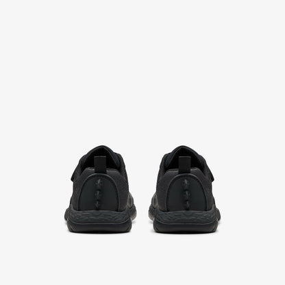 Steggy 2 Pace Kid Black Leather - Clarks Kids
