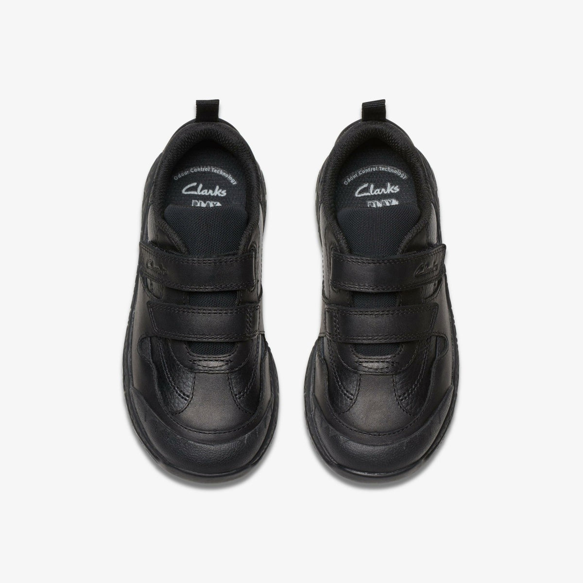 Steggy 2 Pace Kid Black Leather - Clarks Kids