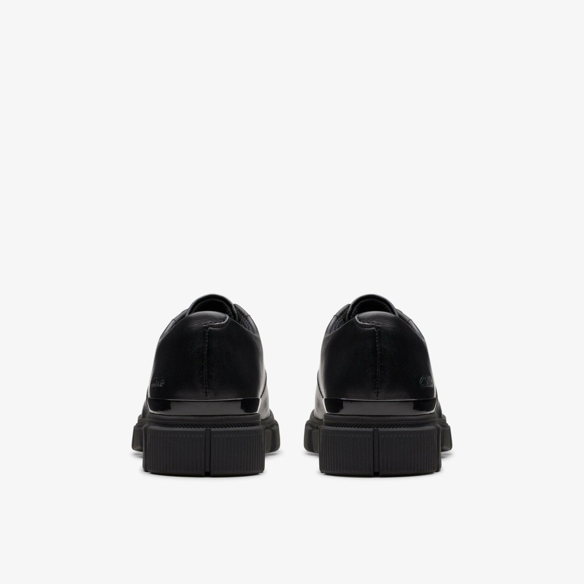 Evyn Lace Kid Black Leather - Clarks Kids