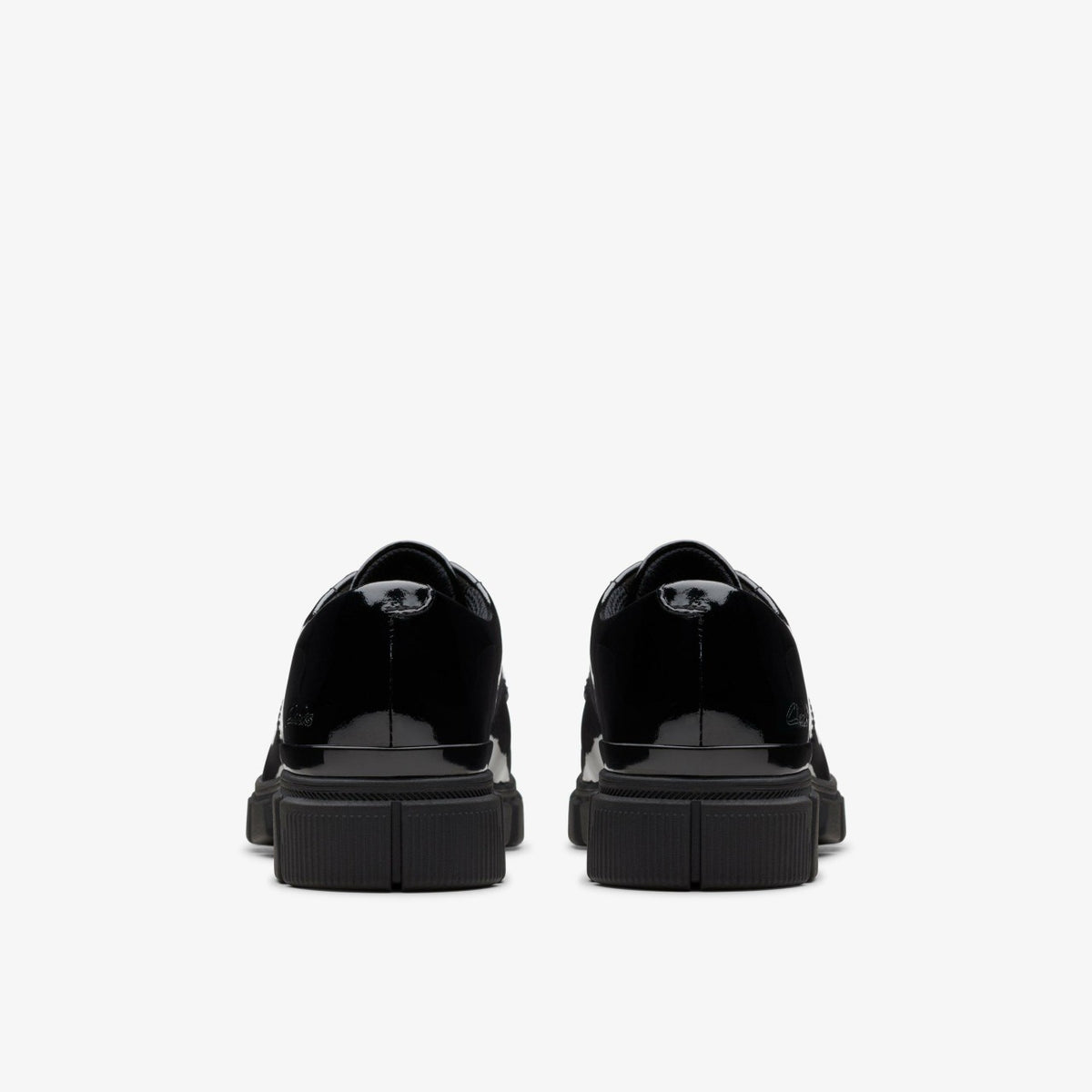 Evyn Lace Kid Black Patent - Clarks Kids