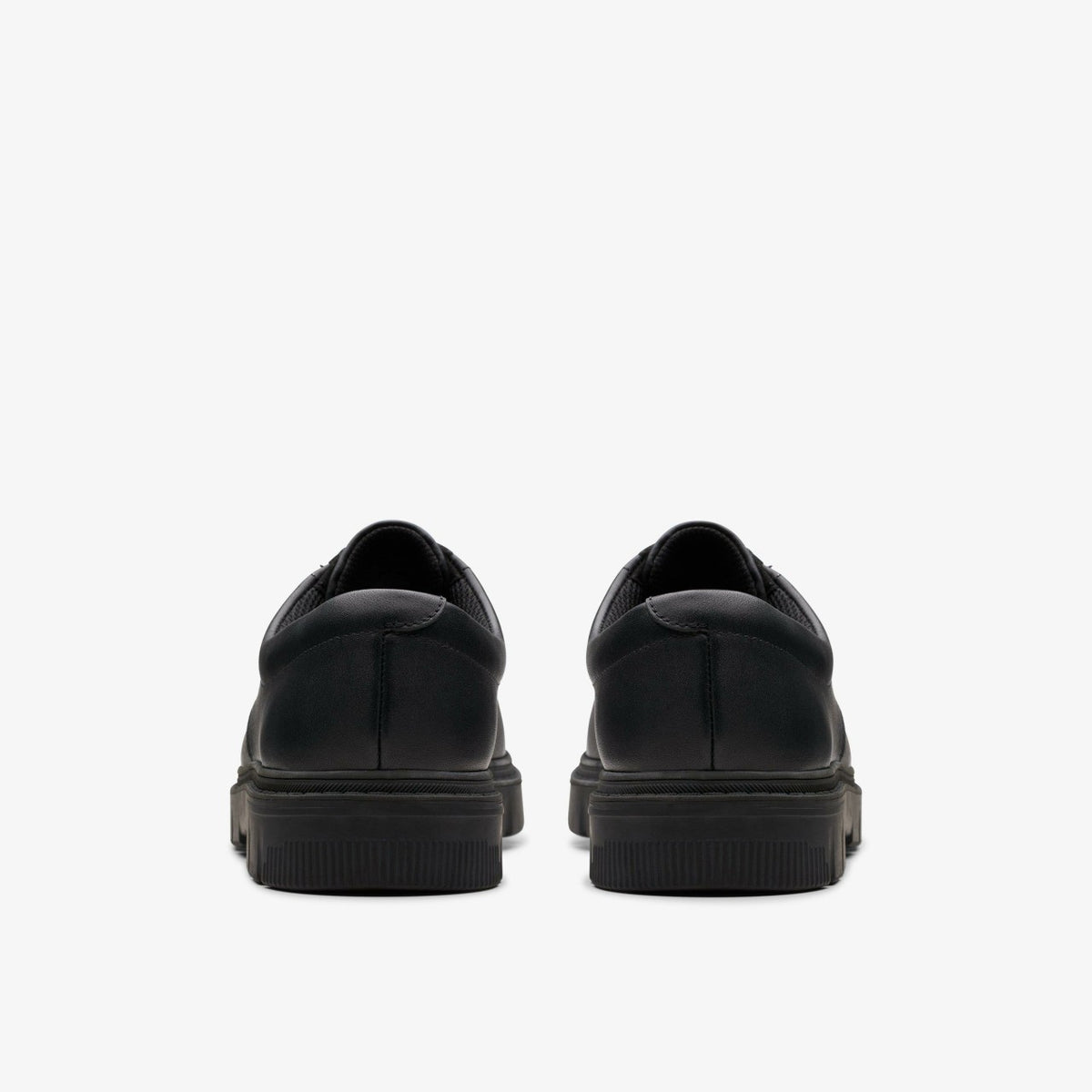 Lorcam Loop Youth Black Leather - Clarks Kids