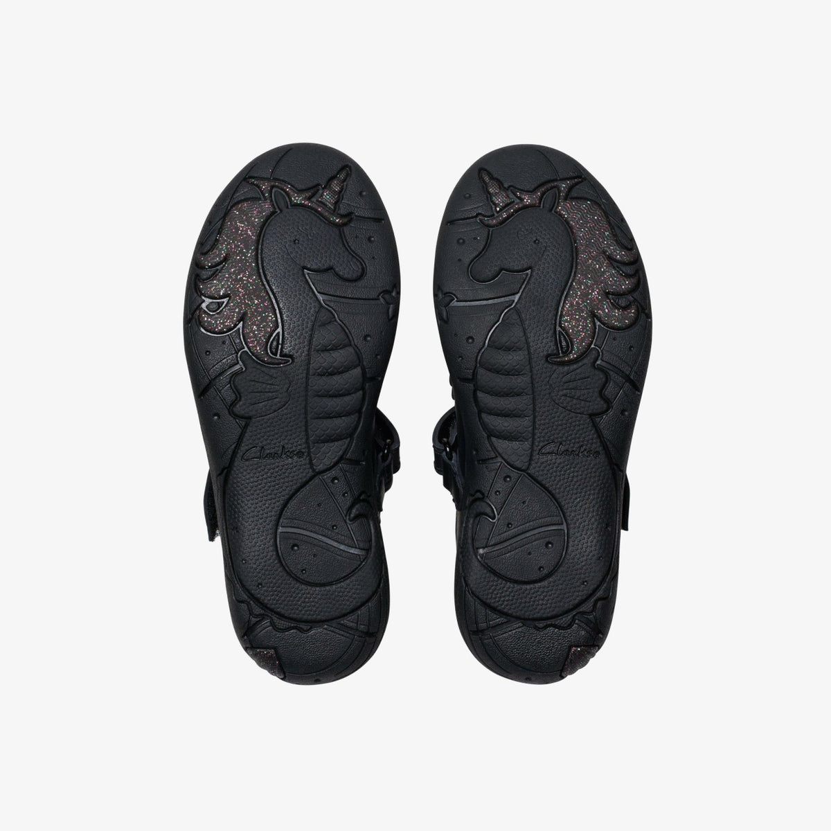 Relda Gem Kid Black Leather - Clarks Kids