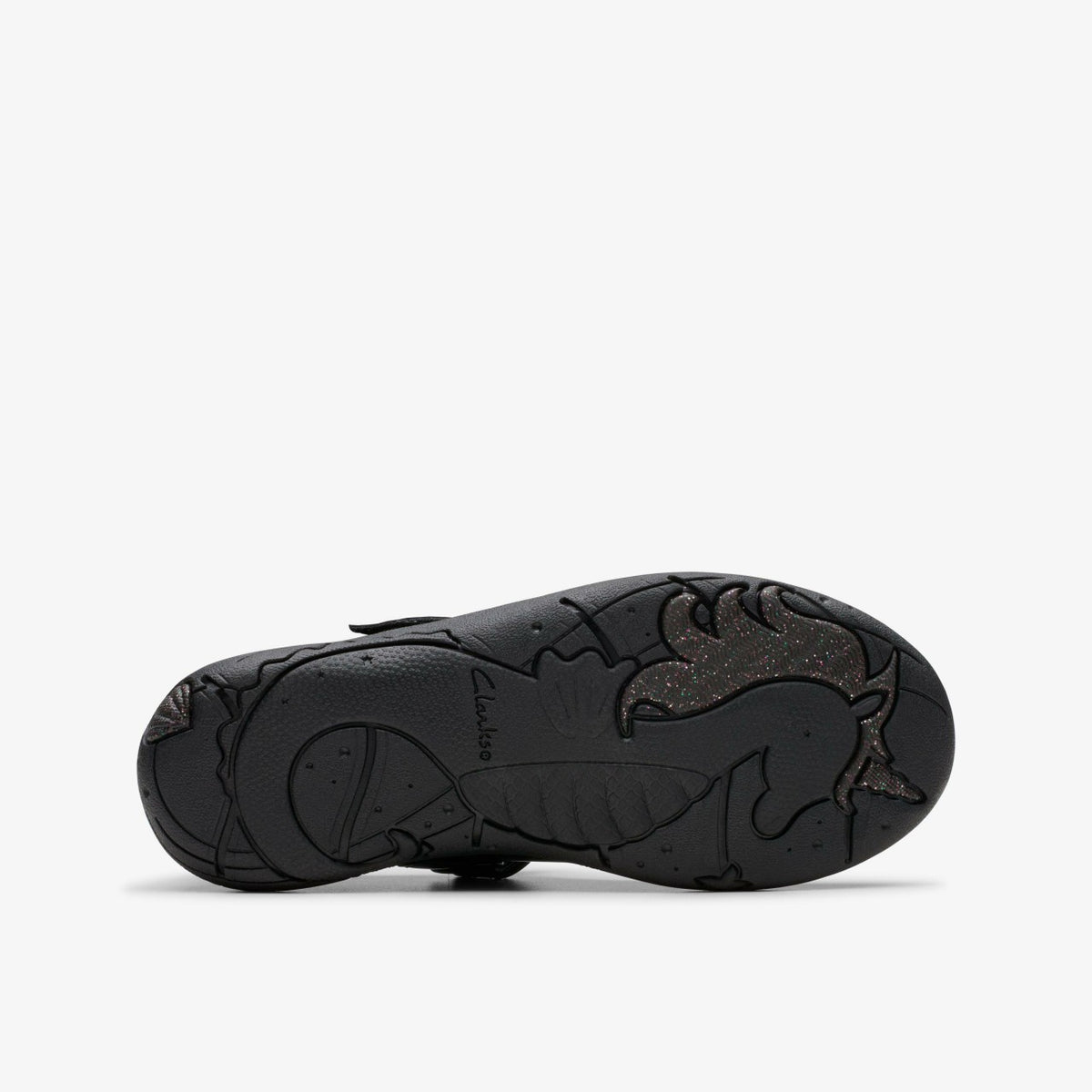 Relda Gem Kid Black Patent - Clarks Kids